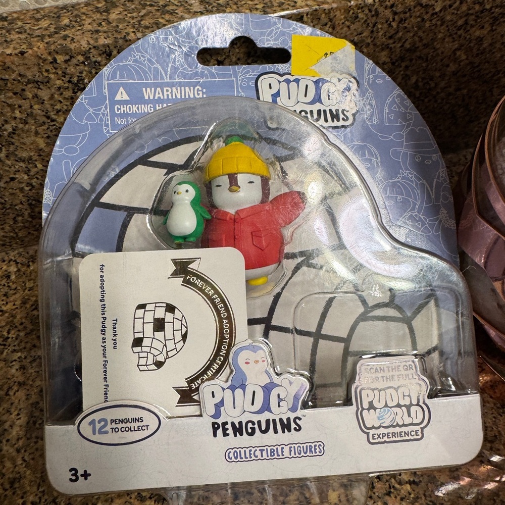 Pudgy Penguins Red Jacket &‎ Yellow Hat Collectible Figure NIB